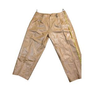 BAGAZIO Vintage 100% genuine leather pants size 44 in excellent condition.